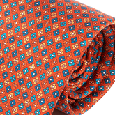 Dark Orange Brick Lane Mosaic Print Tie